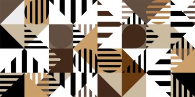 Soyut geometrik şekilli kusursuz desen 