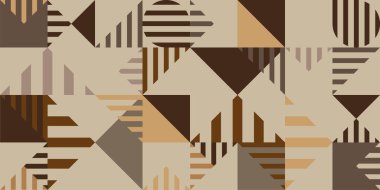 Soyut geometrik şekilli kusursuz desen 