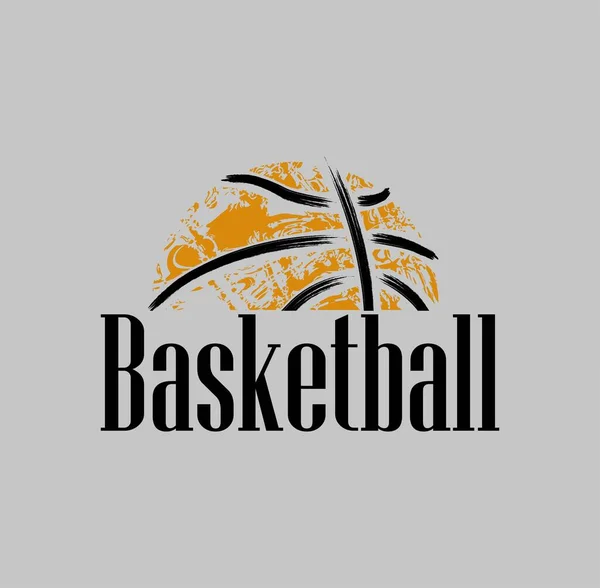 Basketbal Concept Pictogram Witte Achtergrond — Stockvector