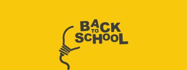 Back to school sign on green background