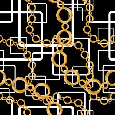 Değerli taşlar, altın zincirler ve incilerle süslenmiş kusursuz desenler..