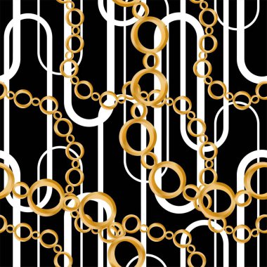 Değerli taşlar, altın zincirler ve incilerle süslenmiş kusursuz desenler..