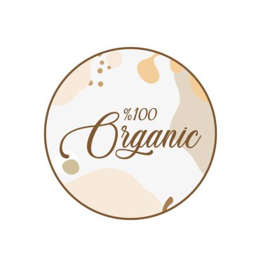 Beyaz arkaplanda organik simge