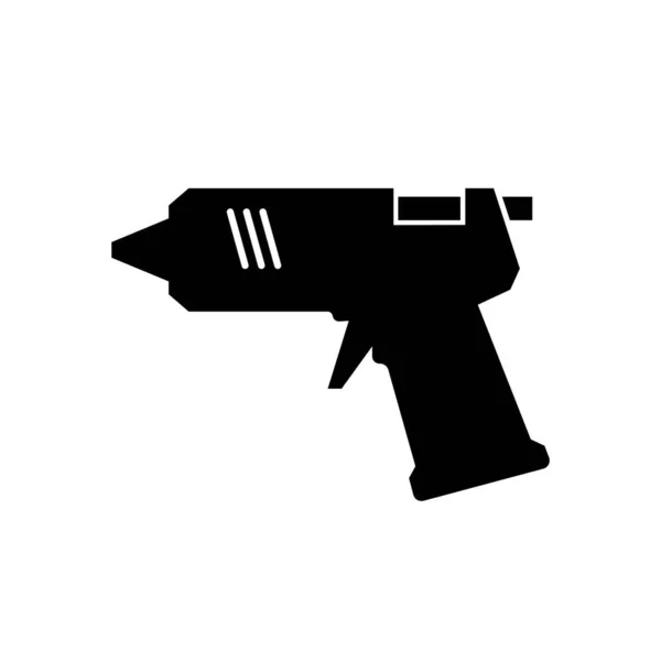Иконка Клея Пистолет Белом Фоне — стоковый вектор