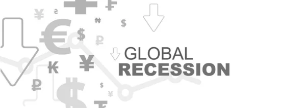 Background Worldwide Economic Recession Covid — Vettoriale Stock