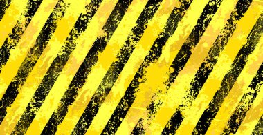 Çizgili arkaplanı olan uyarı işareti.