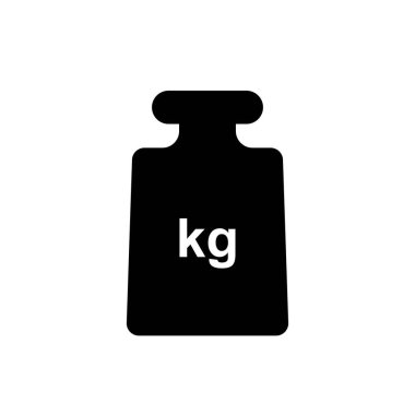 Beyaz arkaplanda kg simgesi