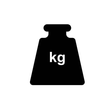 Beyaz arkaplanda kg simgesi