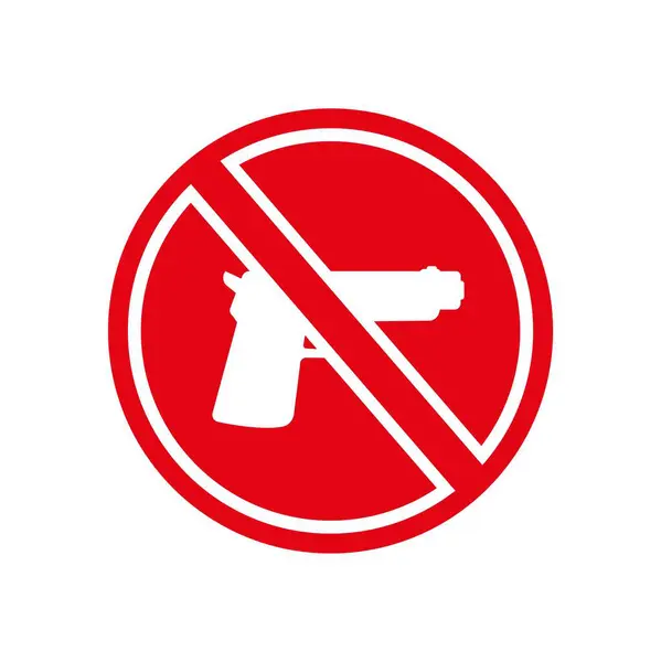 Gun Sign Vector Icon — ストックベクタ