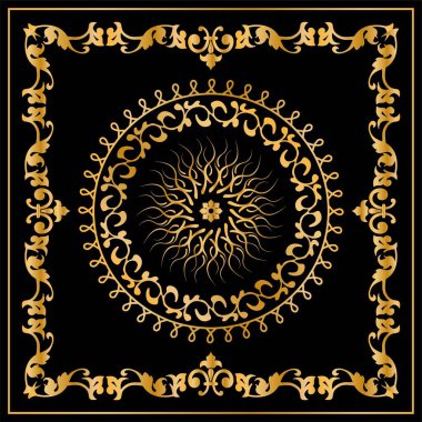 Zincir ve incilerle süslenmiş kusursuz desen..