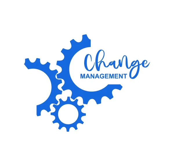 Change Management Zeichen Auf Weißem Hintergrund — Stockvektor