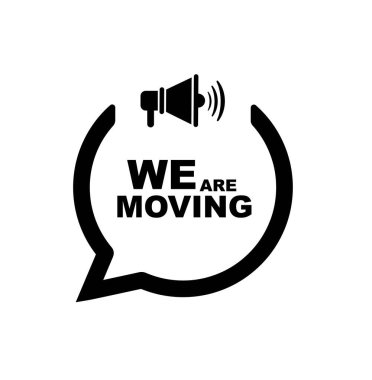 Beyaz arkaplanda hareket işareti var.