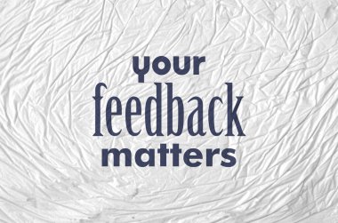 geri bildirim konularınız beyaz arkaplanda imzalayın