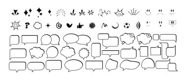 Beyaz arkaplanda konuşma balonu