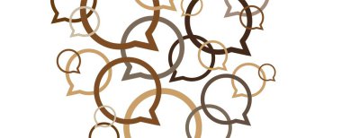 Beyaz arkaplanda işaret dili konuşalım.