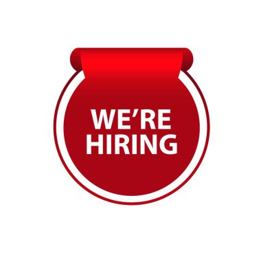 Beyaz arka planda işe alım imzası var.