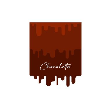 Beyaz üzerine çikolata eriyor.