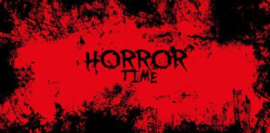 Beyaz arkaplanda korku zamanı işareti