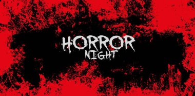 Beyaz arkaplanda korku zamanı işareti