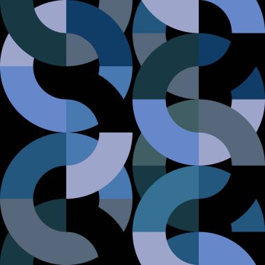 Soyut geometrik şekilli kusursuz desen 