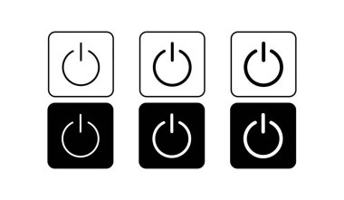 Beyaz arkaplanda başlangıç düğmesi simgesi
