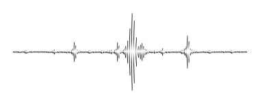 Deprem simgesi dalga tepesi