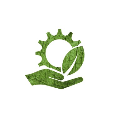 circular economy icons on white background