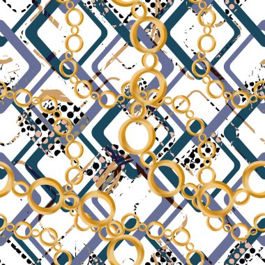 Değerli taşlar, altın zincirler ve incilerle süslenmiş kusursuz desenler..