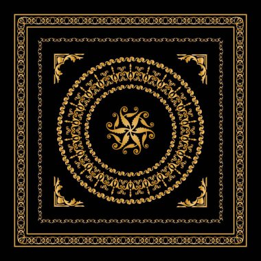 Değerli taşlar, altın zincirler ve incilerle süslenmiş kusursuz desenler..