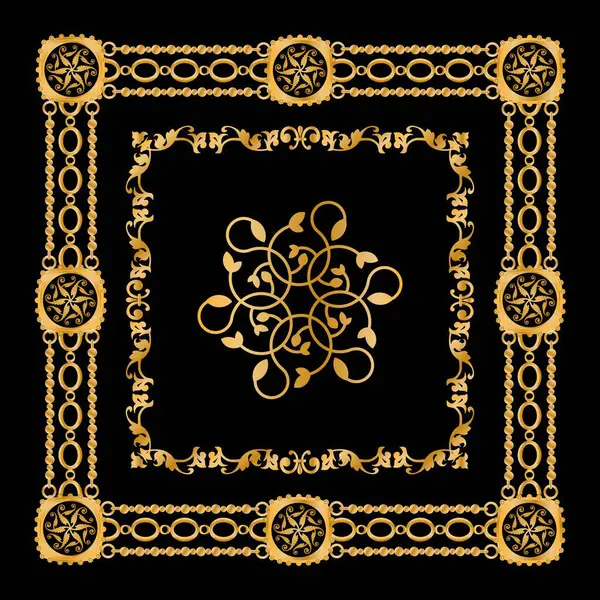 Değerli taşlar, altın zincirler ve incilerle süslenmiş kusursuz desenler..