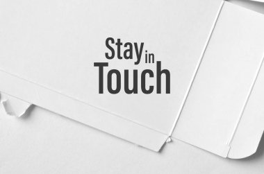 Beyaz arkaplanda temas işaretini koru