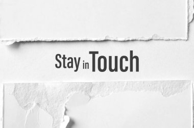 Beyaz arkaplanda temas işaretini koru