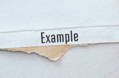 Beyaz üzerine örnek metin