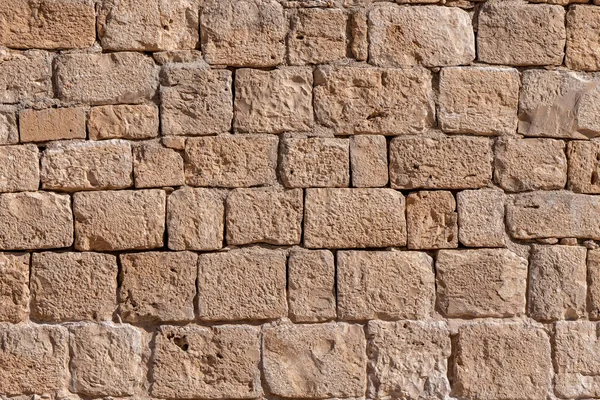 Поверхня Старої Стіни Зроблена Єрусалимського Каменю Ізраїль — стокове фото