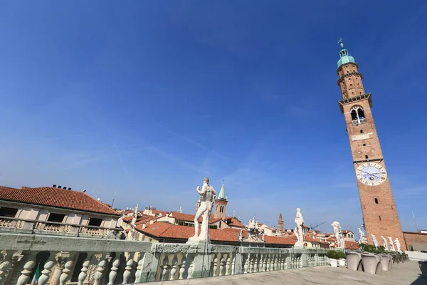 イタリアのヴィチェンツァ市の歴史的中心部 — ストック写真
