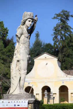Mazer, İtalya - 14 Eylül 2019: Maser, İtalya 'da Villa di Mazer, 14 Eylül 2019. Bu bir unesco dünya mirası..