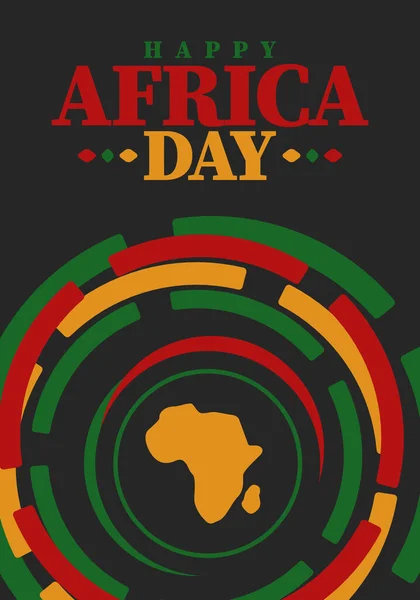 Dia África Feliz Dia Liberdade Africana Dia Libertação Comemore Anualmente — Vetor de Stock