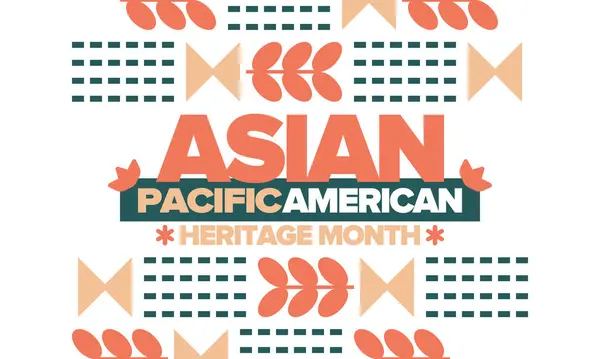 Asian Pacific American Heritage Month Maio Elebrates Cultura Tradições História Ilustrações De Bancos De Imagens Sem Royalties