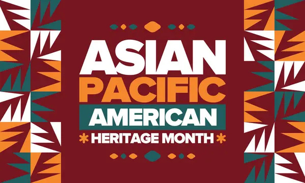 Monat Des Asiatisch Pazifischen Erbes Mai Die Ausstellung Zeigt Die Vektorgrafiken