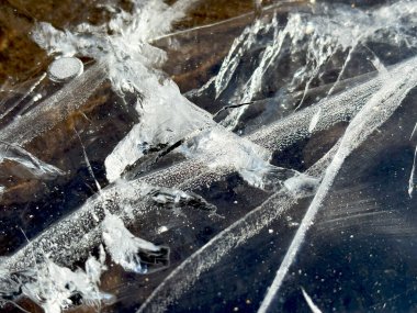 Kırık buz dokusu. Metin ve tasarım için sanat arkaplanı