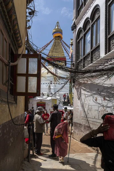 Boudhanath, Nepal Katmandu 'daki Büyük Stupa.