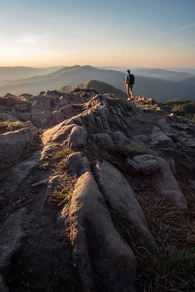 Bieszczady 'de Polonina Carynska' da gün batımı - 124; Trekking na Polonine Carynskiej