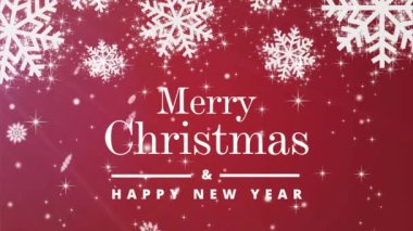 Bulanık kar ve ışık ile Mutlu Noeller video arka planı