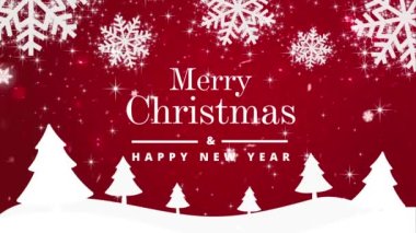 Bulanık kar ve ışık ile Mutlu Noeller video arka planı