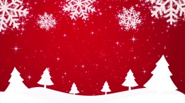 Bulanık kar ve ışık ile Mutlu Noeller video arka planı