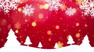 Bulanık kar ve ışık ile Mutlu Noeller video arka planı