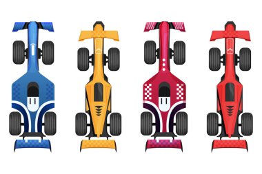 Beyaz zemin üzerinde gölgeler ve ışık izole edilmiş çizgi film tarzında bir yarış arabası görüntüsü. Modern şehir sivil aracı. - Evet. Vektör illüstrasyonu