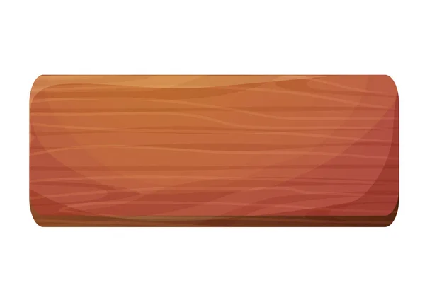 木製の板 フレームゲームボードのUi資産テクスチャピース 白い背景に隔離された漫画のスタイルでボタン マッサージ 装飾用のフレーム ベクターイラスト — ストックベクタ