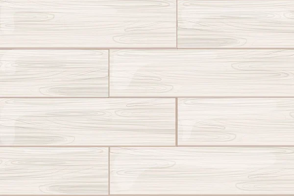 Weiße Schlichte Holzplanke Schreibtisch Strukturierter Wandhintergrund Material Cartoon Stil Vektorillustration — Stockvektor