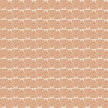 Yerli el çizimi elementleri olan etnik kabilelerin kusursuz desenleri. - Evet. Vektör illüstrasyonu